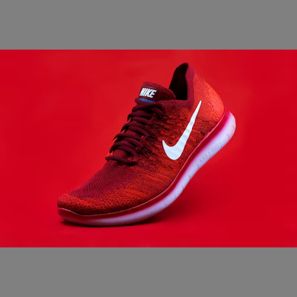 This shoe being worn by a woman at the gym